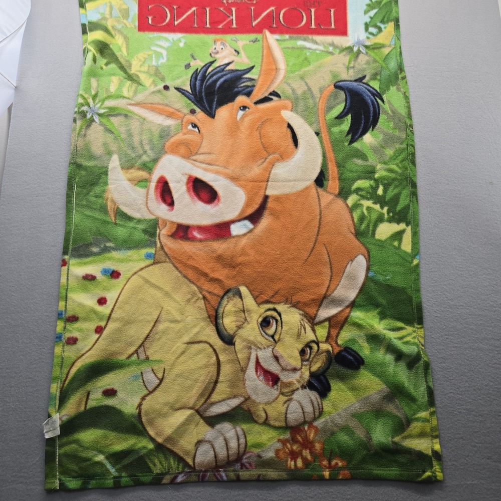 Vintage 90s‎ Lion King  Fleece Blanket 32x48 Disney  Throw